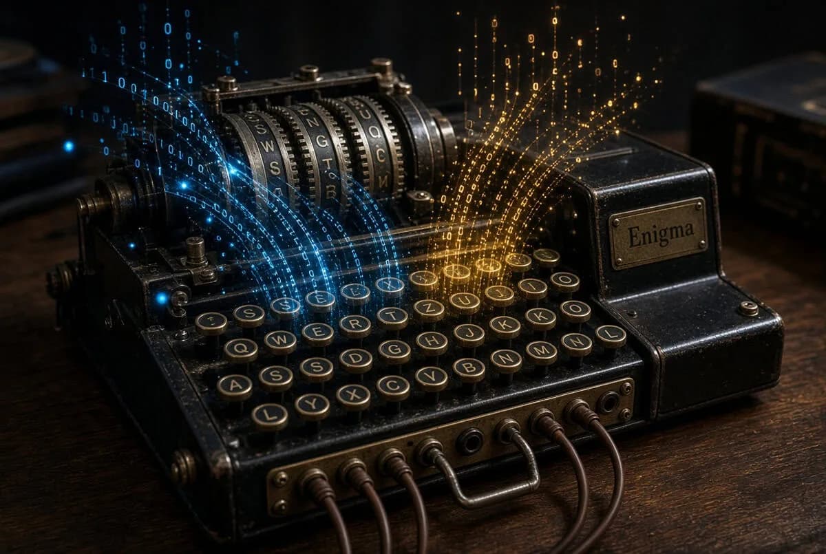 IA decifra Enigma nazista em 48h: o futuro da criptoanálise
