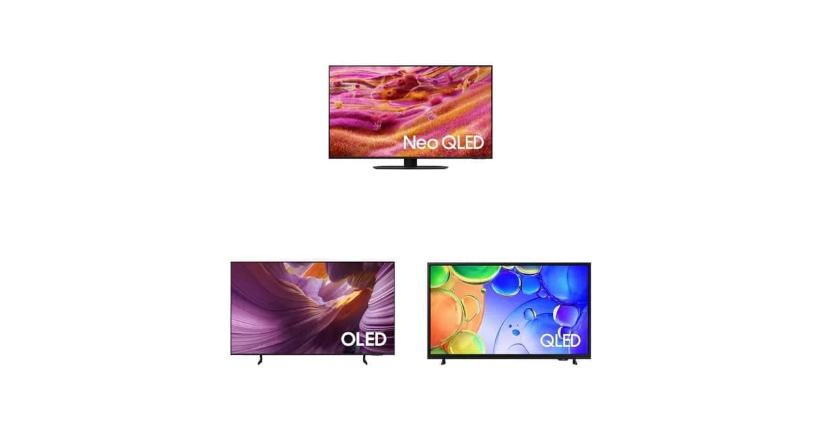 3 TVs Samsung 2025 em oferta: como escolher a ideal
