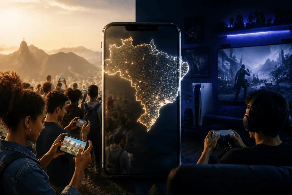Mobile gaming no Brasil: por que o celular domina o mercado