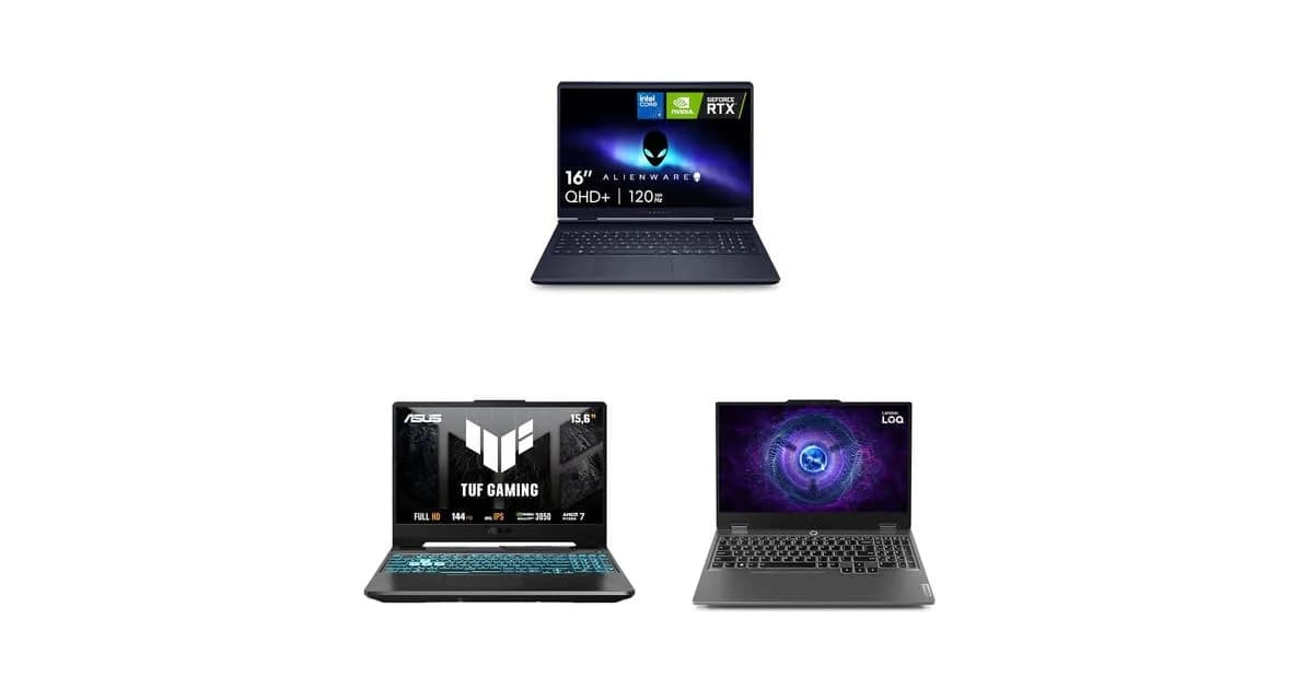 Notebook gamer 2025: comparativo de 3 modelos na Amazon