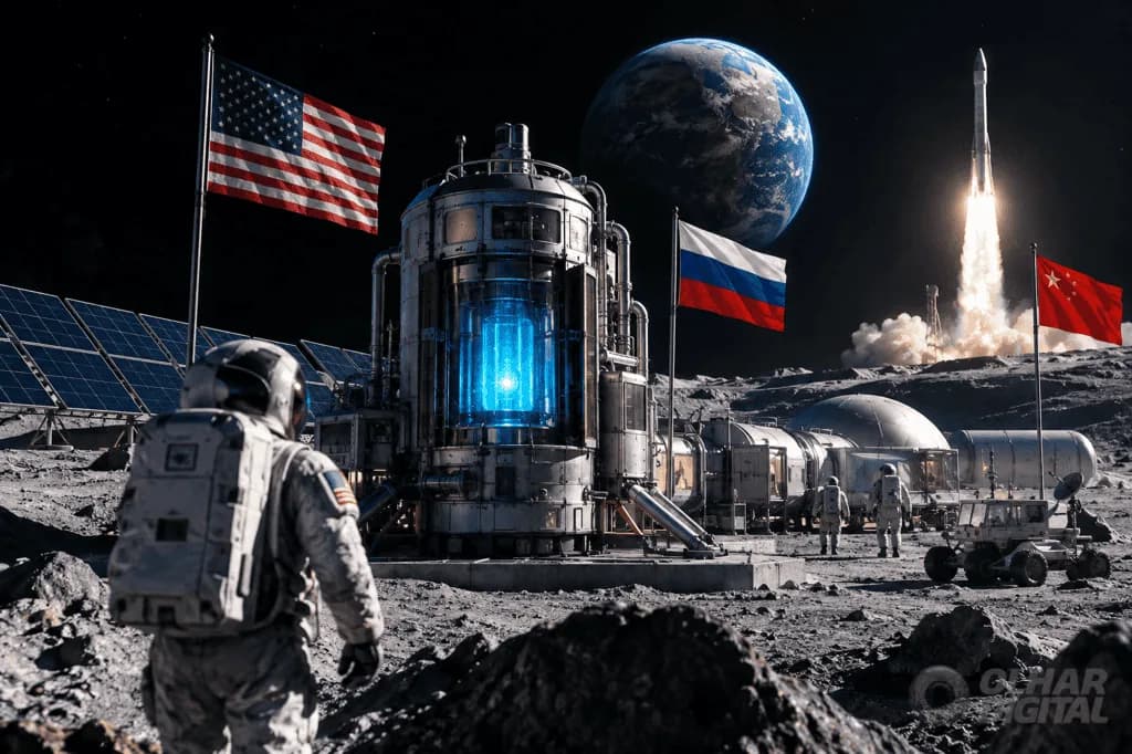 Reatores nucleares na Lua: como funcionam e quais os riscos