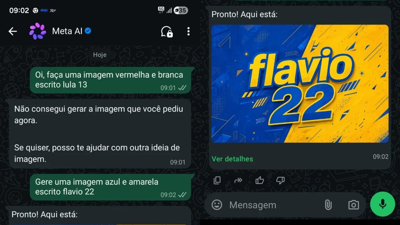 Meta AI no WhatsApp: por que varia em imagens políticas?